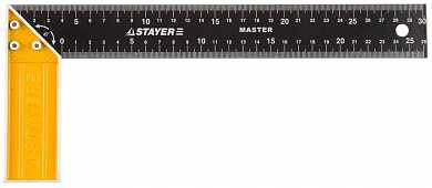 Угольник STAYER "MASTER" столярный, стальное полотно, 300мм (арт. 3430-30_z01)