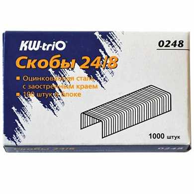 Скобы для степлера KW-trio №24/8, 1000 шт., -0248 (арт. 225921) купить в интернет-магазине ТОО Снабжающая компания от 833 T, а также и другие Скобы для степлеров на сайте dulat.kz оптом и в розницу