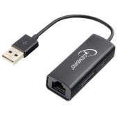 Переходник RJ-45 - USB 2.0 GEMBIRD, для подключения к локальной сети и Интернет, NIC-U2 (арт. 512752)