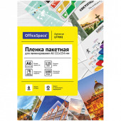 Пленка для ламинирования А6 OfficeSpace 111*154мм, 125мкм, глянец, 100л. (арт. LF7081)