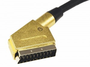 Шнур SCART Plug - SCART Plug 21pin 3М (gold-gold) металл REXANT цена за шт (10), 17-1115-1 (арт. 612395)
