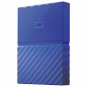 Диск жесткий внешний HDD WESTERN DIGITAL "My Passport", 1 TB, 2,5", USB 3.0, синий, WDBBEX0010BBL (арт. 512687)