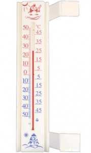 Термометр оконный ТБО исп.3 "Солнечный зонтик" (-50...+50), 17,5*3,8см, липучка