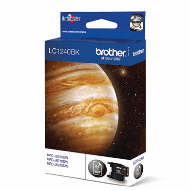 Картридж струйный BROTHER (LC-1240BK) MFC-J6510DW/J6910DW/J5910DW /J430W, черный, оригинальный, ресурс 600 стр. (арт. 360964) купить в интернет-магазине ТОО Снабжающая компания от 25 088 T, а также и другие Картриджи для принтеров на сайте dulat.kz оптом и в розницу
