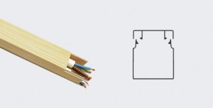 T-plast кабель-канал ПВХ 16х16 с текстурой дерева сосна 3D 2м (цена за 1м) 50-01-007-0003 (арт. 326583)