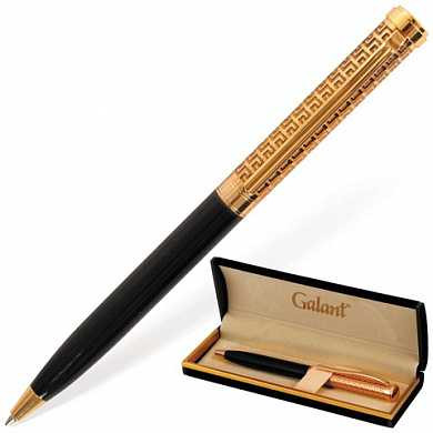 Ручка подарочная шариковая GALANT "Empire Gold", корпус черный с золотистым, золотистые детали, пишущий узел 0,7 мм, синяя (арт. 140960)