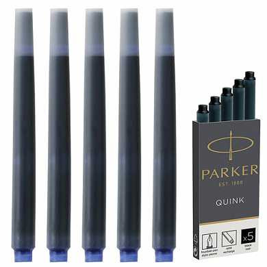 Картриджи чернильные PARKER "Cartridge Quink", комплект 5 шт., 1950382, черные (арт. 142387) купить в интернет-магазине ТОО Снабжающая компания от 6 027 T, а также и другие Чернила и картриджи для перьевых ручек на сайте dulat.kz оптом и в розницу
