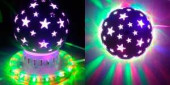 Система св/д (светильник-проектор вращ.) B52 Starball d=13см, RGB, металл, звезды 220V (арт. 637879)