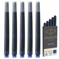 Картриджи чернильные PARKER "Cartridge Quink", комплект 5 шт., 1950384, синие (арт. 142388)
