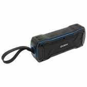 Колонка портативная влагозащищен. SVEN PS-220,1.0, 10Вт, Bluetooth, FM, microSD,MP3,черная,SV-016470 (арт. 512854)