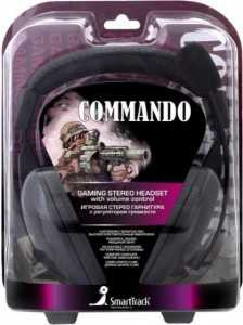 Полноразмерная Стерео Гарнитура Smartbuy® Commando, Рег.Громк, Кабель 2.5М (Арт.Sbh-7000) (арт. 425787)