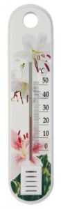 Термометр ПТЗ "Цветок", комнатный, настенный, с рисунком, блистер, П-1 (арт. 239220)