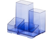 ПОДСТАВКА Д/КАНЦЕЛЯРСКИХ ПРИНАДЛЕЖНОСТЕЙ "ЮНИОР" ТОНИРОВАННЫЙ ГОЛУБОЙ (СТАММ)