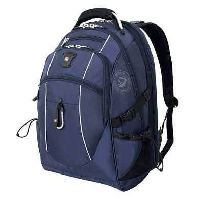 Рюкзак WENGER, универсальный, синий, серебристые вставки, функция ScanSmart, 38 л, 34х23х48 см, 6677303408 (арт. 225809)