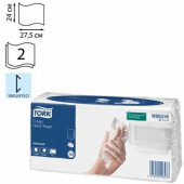 Полотенце бумажное 120 шт., TORK (Система H3) Universal, 2-слойное, натуральный белый, 24х27,5, Singlefold, 471111 (арт. 126735)