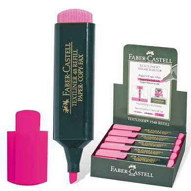 Текстмаркер FABER-CASTELL "1548", скошеный наконечник 1-5 мм, розовый, 154828 (арт. 150372) купить в интернет-магазине ТОО Снабжающая компания от 1 127 T, а также и другие Маркеры на сайте dulat.kz оптом и в розницу