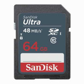 Карта памяти SDXC, 64 GB, SANDISK Ultra, UHS-I U1, 48 Мб/сек. (class 10), DUNB-064G-GN3IN (арт. 512280)