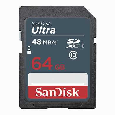 Карта памяти SDXC, 64 GB, SANDISK Ultra, UHS-I U1, 48 Мб/сек. (class 10), DUNB-064G-GN3IN (арт. 512280) купить в интернет-магазине ТОО Снабжающая компания от 31 066 T, а также и другие SD карты на сайте dulat.kz оптом и в розницу