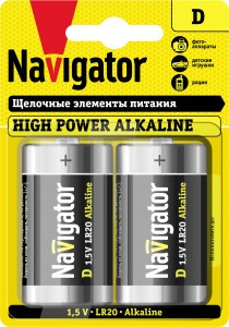 Э/п Navigator Новая Энергия LR20/373 BL2 94755 (арт. 165982)
