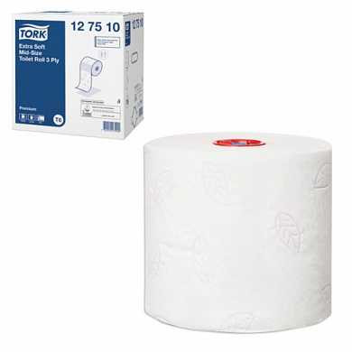 Бумага туалетная 70 м, TORK (Система Т6), комплект 27 шт., Premium, 3-слойная, белая, 127510 (арт. 127836)