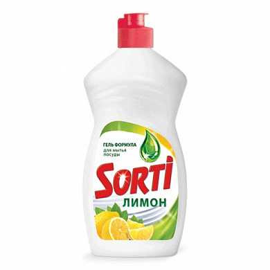 Средство для мытья посуды 500 мл, SORTI (Сорти) "Лимон", 851-3 (арт. 601642) купить в интернет-магазине ТОО Снабжающая компания от 686 T, а также и другие Средства для мытья посуды на сайте dulat.kz оптом и в розницу