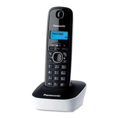 Радиотелефон PANASONIC KX-TG1611RUW, память 50 номеров, АОН, повтор, часы/будильник, радиус 10-100 м, цвет белый (арт. 260481) купить в интернет-магазине ТОО Снабжающая компания от 29 253 T, а также и другие Радиотелефоны на сайте dulat.kz оптом и в розницу