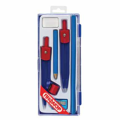 Готовальня ПИФАГОР, 6 предметов: циркуль 110 мм, измеритель, 2 карандаша, стирательная резинка, точилка, пенал с подвесом, 210239 (арт. 210239) купить в интернет-магазине ТОО Снабжающая компания от 1 568 T, а также и другие Готовальни на сайте dulat.kz оптом и в розницу Готовальня ПИФАГОР, 6 предметов: циркуль 110 мм, измеритель, 2 карандаша, стирательная резинка, точилка, пенал с подвесом, 210239 (арт. 210239) купить в интернет-магазине ТОО Снабжающая компания от 1 568 T, а также и другие Готовальни на сайте dulat.kz оптом и в розницу