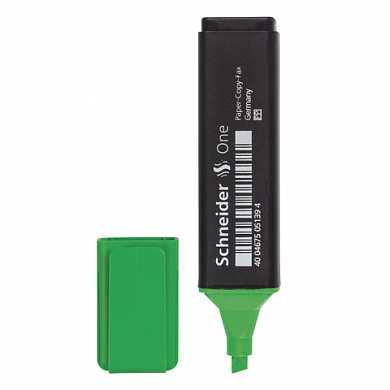 Текстмаркер SCHNEIDER "One", скошенный наконечник 1-5 мм, зеленый, S151/04 (арт. 142481)