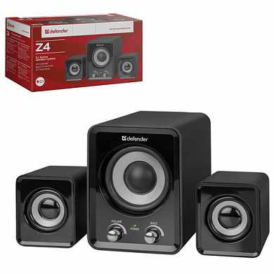 Колонки DEFENDER Z4, 2.1, 16 Вт, питание от USB, пластик, черные, 65508 (арт. 511887) купить в интернет-магазине ТОО Снабжающая компания от 12 348 T, а также и другие Компьютерные колонки на сайте dulat.kz оптом и в розницу