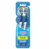 Зубные щетки ORAL-B (Орал-Би) Комплекс, комплект 2 шт., "Пятисторонняя чистка", средняя жесткость (арт. 603206)
