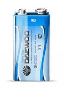Батарейка Daewoo /6F22 (арт. 12355) купить в интернет-магазине ТОО Снабжающая компания от 686 T, а также и другие 6F22 батарейки (крона) на сайте dulat.kz оптом и в розницу