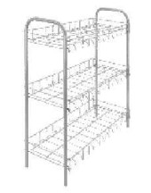 Подставка для обуви Metaltex, 3 яруса, 64х26х59см, серый, 36.55.03-039 (арт. 637646)