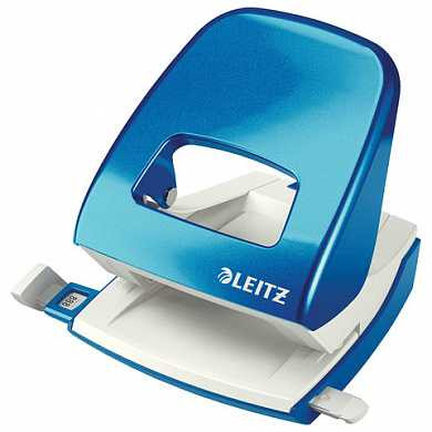 Дырокол LEITZ "NeXXt", металлический, большой, на 30 листов, синий металлик, блистер, 50082036 (арт. 224528) купить в интернет-магазине ТОО Снабжающая компания от 14 455 T, а также и другие Дыроколы настольные на сайте dulat.kz оптом и в розницу