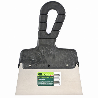 Шпатель фасадный из нержавеющей стали, 250 мм, пластмассовая ручка СИБРТЕХ (арт. 85439) купить в интернет-магазине ТОО Снабжающая компания от 833 T, а также и другие Шпатели на сайте dulat.kz оптом и в розницу