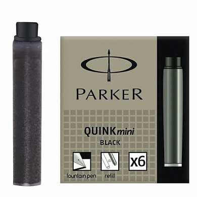 Картриджи чернильные PARKER Мини "Cartridge Quink", комплект 6 шт., S0767220, черные (арт. 142076) купить в интернет-магазине ТОО Снабжающая компания от 4 949 T, а также и другие Чернила и картриджи для перьевых ручек на сайте dulat.kz оптом и в розницу