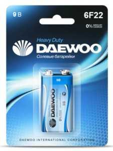 Батарейка Daewoo /6F22 Bl1 (арт. 12356)