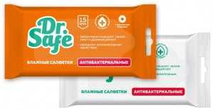 Влажные салфетки Dr.Safe, антибактериальные, c экстрактом ромашки, 15 штук, 12087 (арт. 658852) купить в интернет-магазине ТОО Снабжающая компания от 294 T, а также и другие Влажные салфетки на сайте dulat.kz оптом и в розницу