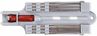 Набор ЗУБР: Надфили с пластиковой ручкой, с подвеской, 140мм, 6шт (арт. 4-16055-H6)