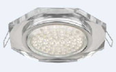 Ecola Gx53-H4 Светильник Стекло 8-Угольник С Прямыми Гранями Хром-Хром (Зеркальный) 38X133 Fm538Aech (арт. 485475)