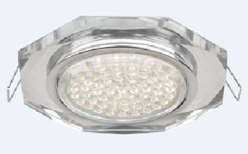 Ecola Gx53-H4 Светильник Стекло 8-Угольник С Прямыми Гранями Хром-Хром (Зеркальный) 38X133 Fm538Aech (арт. 485475) купить в интернет-магазине ТОО Снабжающая компания от 3 577 T, а также и другие Встраиваемые светильники на сайте dulat.kz оптом и в розницу