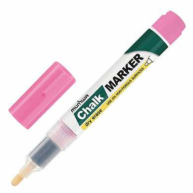 Маркер меловой MUNHWA "Chalk Marker", сухостираемый, 3 мм, на спиртовой основе, розовый, CM-10 (арт. 151485) купить в интернет-магазине ТОО Снабжающая компания от 1 925 T, а также и другие Маркеры на сайте dulat.kz оптом и в розницу