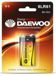 Батарейка Daewoo/Daewooenergy 6Lr61/6Lf22 Bl1 (арт. 12357)