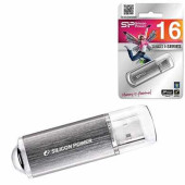 Флэш-диск 16 GB SILICON POWER Ultima II-I Series USB 2.0, серебристый, SP16GBUF2M01V1S (арт. 511407)