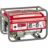Генератор бензиновый KB 2500, 2,4 кВт, 220В/50Гц, 15 л, ручной старт KRONWERK (арт. 94691)