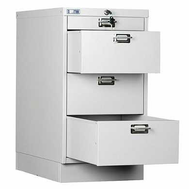 Шкаф металлический для документов ПРАКТИК "MDC-A3/650/4", 4 ящика, 650х347х546 мм, собранный (арт. 290725) купить в интернет-магазине ТОО Снабжающая компания от 131 516 T, а также и другие Шкафы картотечные и тумбы для подвесных папок на сайте dulat.kz оптом и в розницу