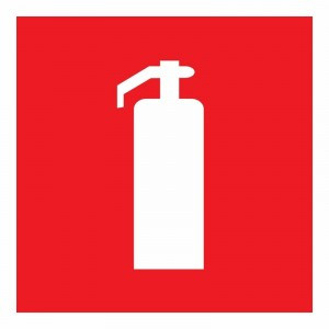 Знак пожарной безопасности "Огнетушитель"100*100 мм Rexant цена за шт (5), 56-0050 (арт. 609008)