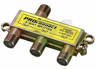 Splitter На 3Tv 5-900Mhz Proconnect (Желтый) 05-6032 (арт. 497675) купить в интернет-магазине ТОО Снабжающая компания от 735 T, а также и другие ТВ переходники, разветвители, разъемы на сайте dulat.kz оптом и в розницу