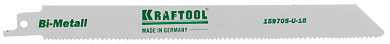 Полотно KRAFTOOL "INDUSTRIE QUALITAT", S1122VF, для эл/ножовки, Bi-Metall, по металлу, дереву, шаг 1,8-2,5мм, 180мм (арт. 159705-U-18)