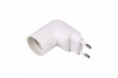 Переходник цокольный AC 220V-E14 с выключателем REXANT, 11-8883 (арт. 610728)