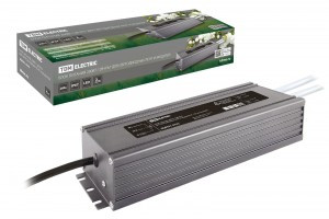 TDM Блок питания 200W-12В-IP67 для светодиодных лент и модулей DC 12В, металл SQ0331-0141 (арт. 661670)